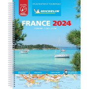 Frankrike Atlas A4 Michelin 2024 Laminerad